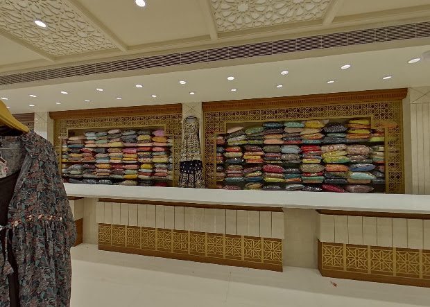 Fashion display section inside ASRITHA FASHION MALL, Lakshmipuram, Guntur